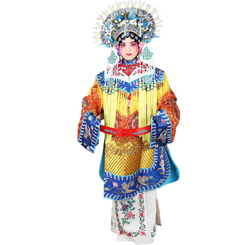 戏曲镶边女蟒戏剧杨贵妃凤袍贵妃醉酒全金梅派镶边女蟒袍团凤女蟒_7折